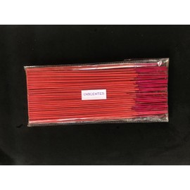 Unscented Incense Sticks Pack of (100 Sticks) - 100% Natural Incense Sticks - Christmas Incense Sticks - Traditional Indian Incense (No Damaged Sticks Hand Sorted Packet) (Red)