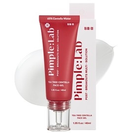 PIMPLE LAB Tea Tree Centella Face Gel - Post-Breakout Solution for Acne Prone and Uneven Skin Tone Moisturizer Face Cream Lotion for Women & Men | 1.35fl oz 40ml