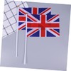 Tofficu 2sets Decorative UK Flags on Stick Small Britain Flag