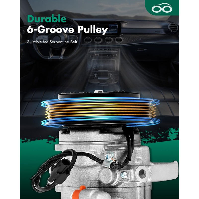 SCITOO AC Compressor with Clutch for Honda HR-V 1.8L 2016-2018