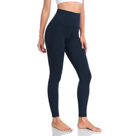 HeyNuts Yoga Pro Full Length Yoga Leggings for Women, Buttery Soft High Waisted Compression Workout Lounge Yoga Pants 28" True Navy XS(0/2)