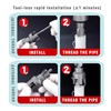 Integrated Internal & External Pipe Threading Tool with Sealant Tape