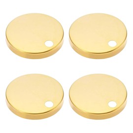 HARY 4Pcs Toilet Seat Hinges Gold Toilet Seat Quick Release Toilet Seat Fixings 60Mm Toilet Seat Hinge Fixings Covers,for Wc Toilet Blind Holes