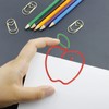 100pcs Cute Paper Clips Rust Proof Plating Prevent Slip Decorative