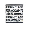 Marushin Moomin Hand Towel, Moomin 75 Anniversary Design, 100% Cotton,