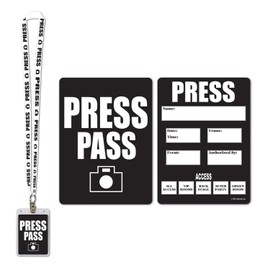 Beistle 57879 Press Party Pass, 25-Inch