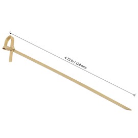 HONYUET 800 PCS 4 Inch Bamboo Knotted Cocktail Sticks, 12 cm Knotted Bamboo Skewers, Bamboo Knot Picks for Fruit String, Decoration, Handicrafts DIY