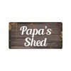 McMug - Papa's Shed - Metal Sign, Decorative Sign, 200mm