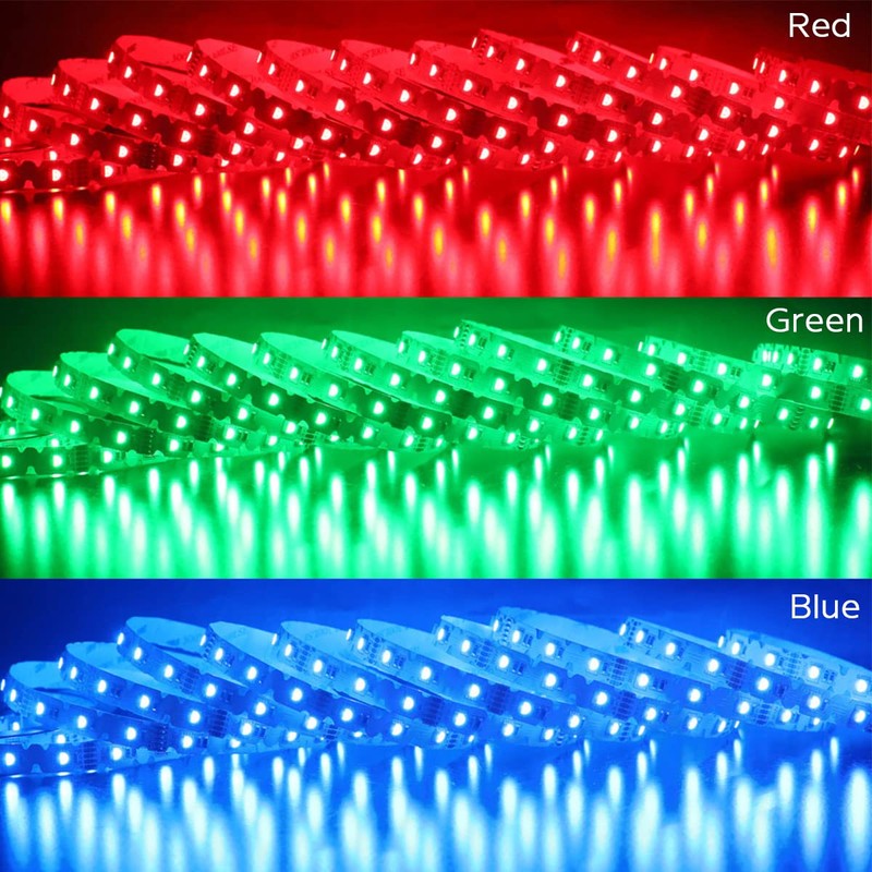 SuperlightingLED 12V 4in1 RGBW LED Strip Lights 360° Bending S