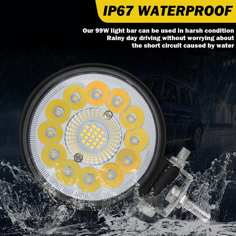 OfleGold LED Spot Work Lights, 4 Inch LED Pods Light