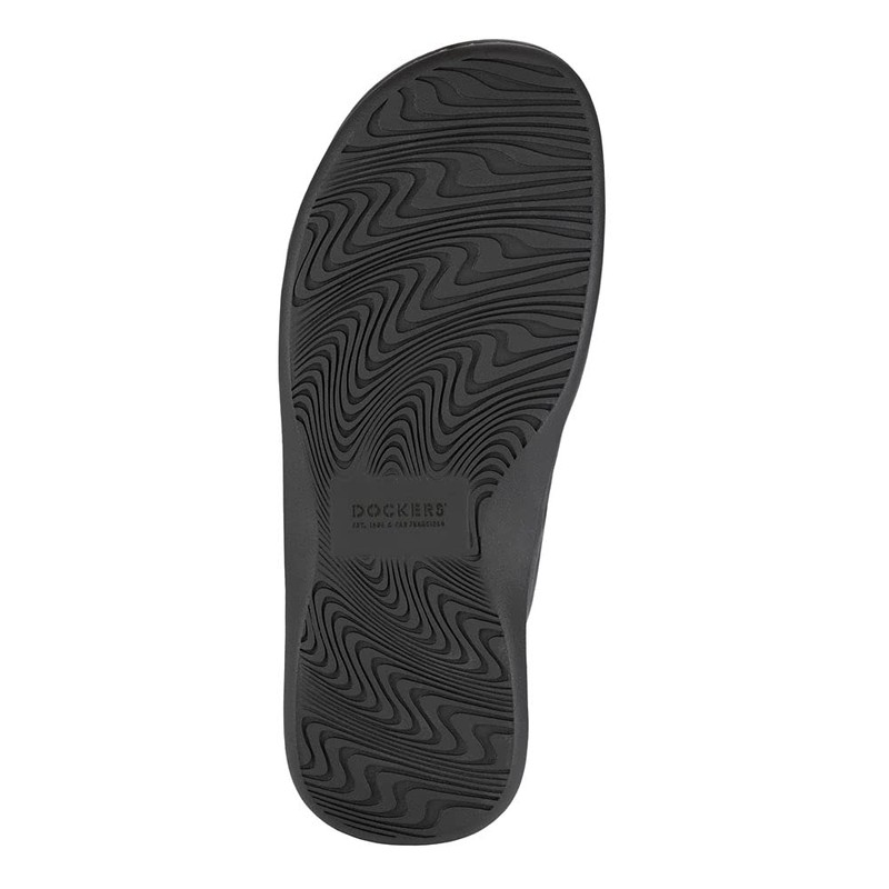 Dockers Men's Slide Sandal, Black, 14