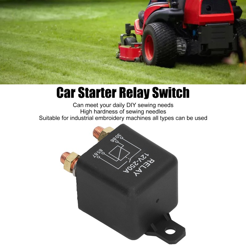 Car Starter Relay 4 Pin Normally Open Stainless Steel Brass