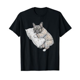Funny Sleepy French Bulldog Frenchie Pajama Men Women Kids T-Shirt