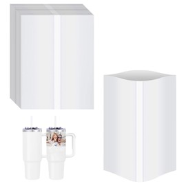 Shrink Wrap Bags for 40 OZ Handle Mugs – White Heat Transfer Shrink Film – 30 Sheets – 200327mm – Durable, Non-Toxic, Customizable