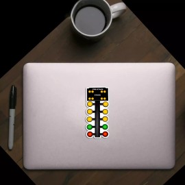 Drag Racing Tree Light 4" Decal Sticker for Car  Truck  Laptop