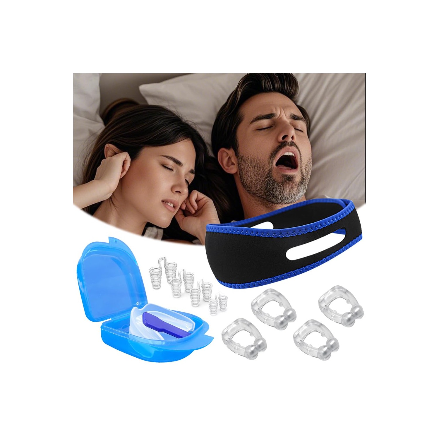BKEPDY Anti Snoring Tongue Holder Against Snoring Anti Snoring Chin ...