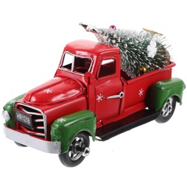 Abaodam retro decor the Iron Craft Decoration Christmas Supplies Red Xmas Truck Decor Car Model/Aircraft Model/Ship Model decorations ornaments model airplane decorative car
