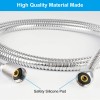 HIbbent 90'' All Metal Shower Hose, Extra Long Stainless Steel