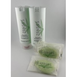 zenses (2) Zenses Shampoo Peaceful Sandalwood 360ml and (3) Zenses Soap Bars