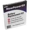 NewPower99 Battery Kit with Tools, Video Instructions and Battery for