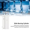 3 Stem Pneumatic Cylinder Aluminum Alloy Double Acting Air Cylinder