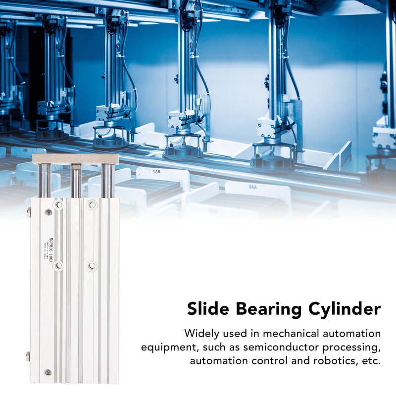 3 Stem Pneumatic Cylinder Aluminum Alloy Double Acting Air Cylinder
