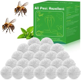 24pack Wasp Repellent Outdoor – Natural Wasp Deterrent for Outdoor Use, Long-Lasting Protection for Porch, Patio, Deck & Garden, Safe for Family and Pets