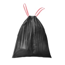 WAIKAS 13 Gallon Trash Bags Drawstring, Pack of 20, Garbage Bags, 1.99Mil Thickness, 63x70cm, 16.8g/pcs, Unscented, Black
