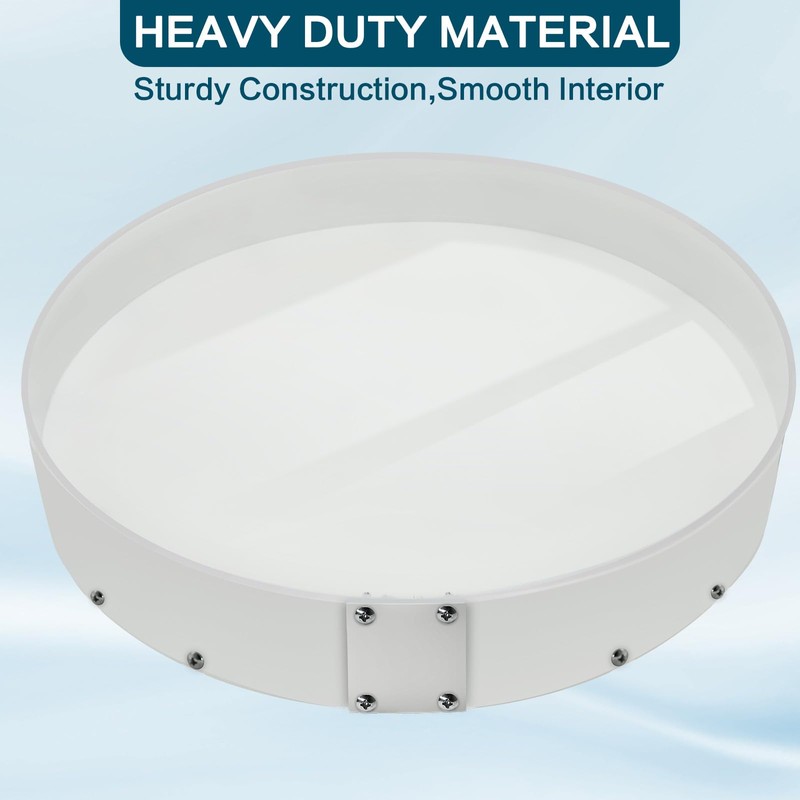 Large Epoxy Resin Table Molds,16" Reusable Deep Round Detachable Molds