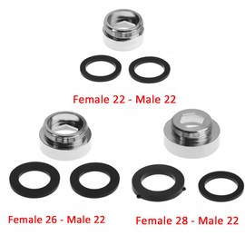 2 x Brass 28mm Female to 22mm Male Water Filter Tap Adapter
