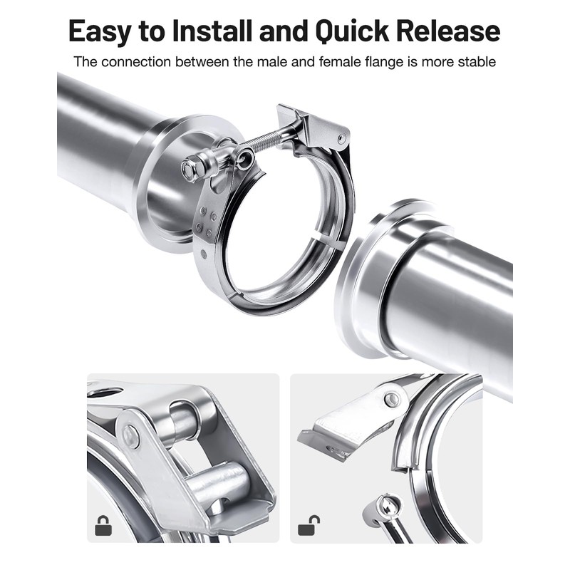 EVIL ENERGY 4.0 Inch Quick Release V Band Clamp with