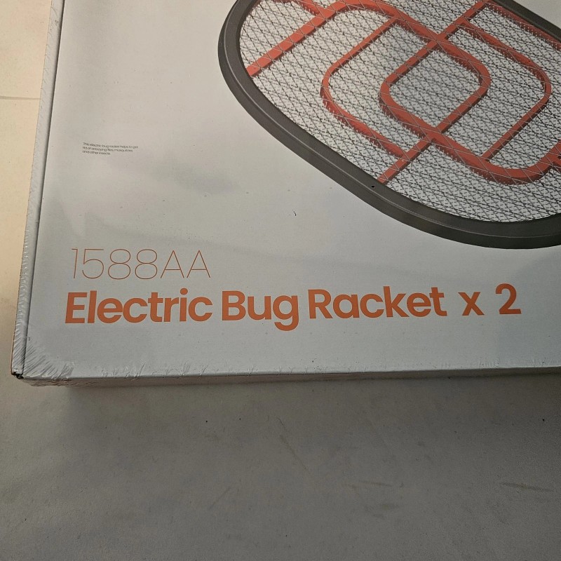 Gaiatop 2-Pack Electric Fly Swatter Handheld Mosquito Killer Bug Racket