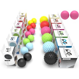 Spiky Massage Ball - Foot Massage Ball, Trigger Point Ball, Plantar Fasciitis Ball Massager, Physical Therapy Deep Tissue Myofascial Release Massage Tools for Yoga, Workout, Muscle Rehab (Blue)