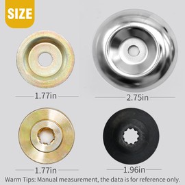 SYOWADA 2 Sets Blade Adapter Attachment Maintenance Washer Kit and Blade Trimmer Head Adapter Kit Replacement for String Trimmers Brush Cutter