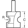 Trend CraftPro Staff Bead Router Cutter, 1/4 Inch Shank, 2mm