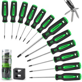 GURADESIGN 13-Piece Magnetic Torx Screwdriver Set，T5 -T40 Star Screwdrivers Set