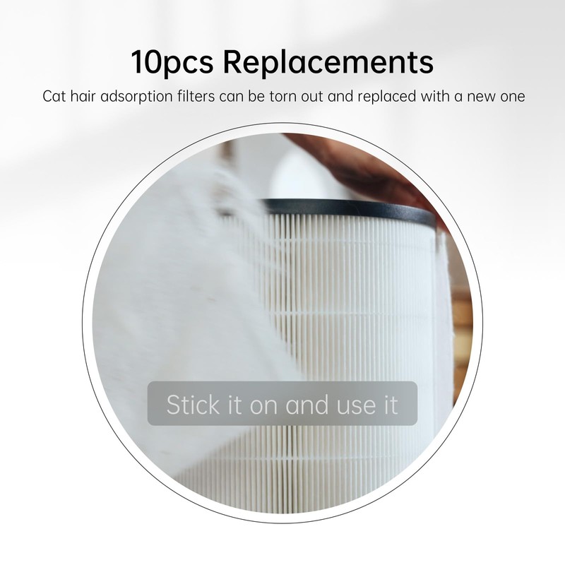 WISESKY WSP360 Pre-Filter Replacement for W-Cat Air Purifier Capture Cat