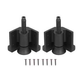 2Set Furniture Hardware Adjustable Feet Support Legs for Bed Wardrobe Furniture Black