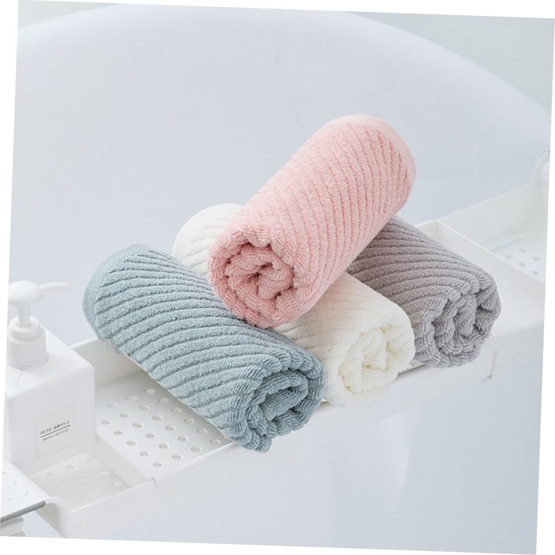 MERRYHAPY Supple Absorbent Face Towels 4 Pack Cloths for Home