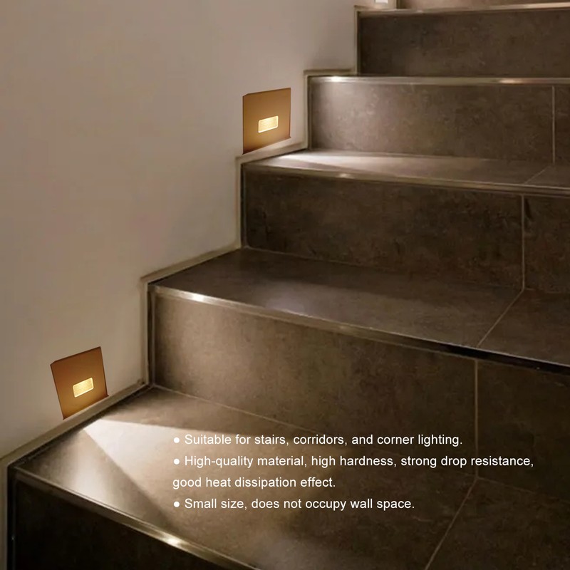 LED Step Lamp Recessed Stair Light for Stairway Corridor Lighting