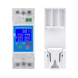 Electricity Meter WiFi 2P 80A Smart Meter Voice Control WiFi Tuya Smartmeter DIN Rail 80-300VAC Restart Protection Surge Protection Leak Protection Switch
