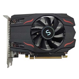 SAPLOS Radeon RX 550 Graphics Card, 4GD5, 128-Bit, DisplayPort DVI-D HDMI, Video Card for PC Gaming, Computer GPU, PCIe x 8