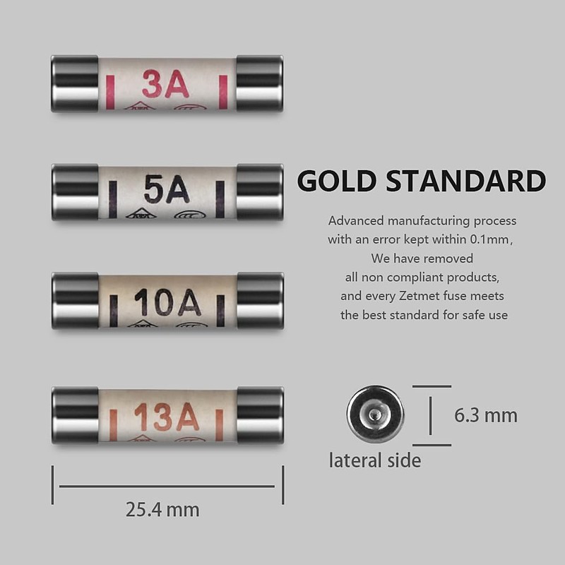 20 x Fuses Mixed Household Electrical Ceramic Domestic Mains Fuses
