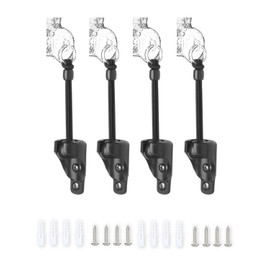 CACELY Bungee Kit,Shade Repacement Parts,Shade Tie Down,Weather Resistance,for Coolaroo Exterior Roller Shade,Sun Shade,Outdoor Blinds(Black,2 Set)