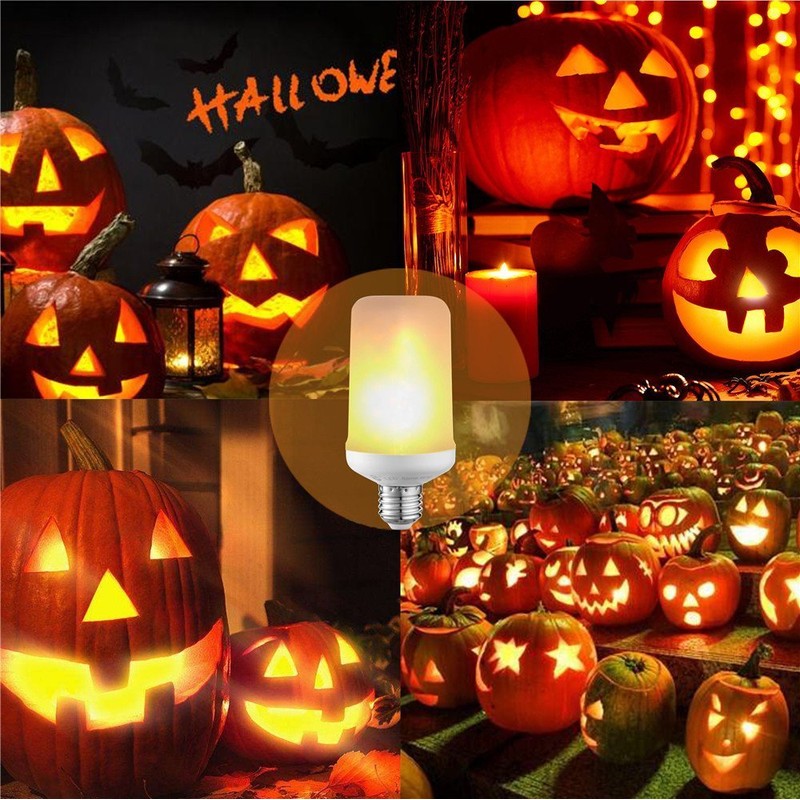 MINTSSOUL LED Flame Effect Fire E26 Light Bulbs,Creative with Flickering