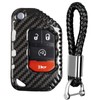 T-carbon Key Case for Jeeps, Carbon Fiber Material, Key Cover,