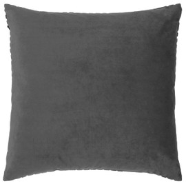 Paoletti Evoke Cushion Cover, Charcoal, 45 x 45cm