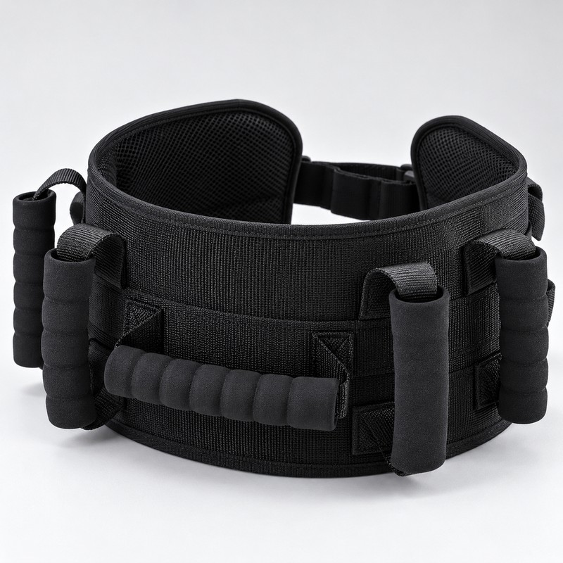 Padded Gait Belt for Elderly Transfer Assistance – Multi-Handle Adjustable