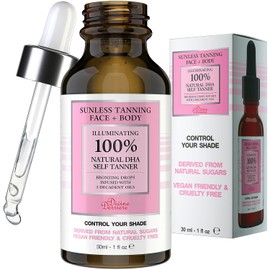 Divine Derriere Autobronceador: gotas de bronceado con activos naturales derivados de azúcares, gotas de bronceado sin sol y bronceador ligero, bronceado medio o oscuro para bronceado falso de aspecto natural, autobronceadores más vendidos