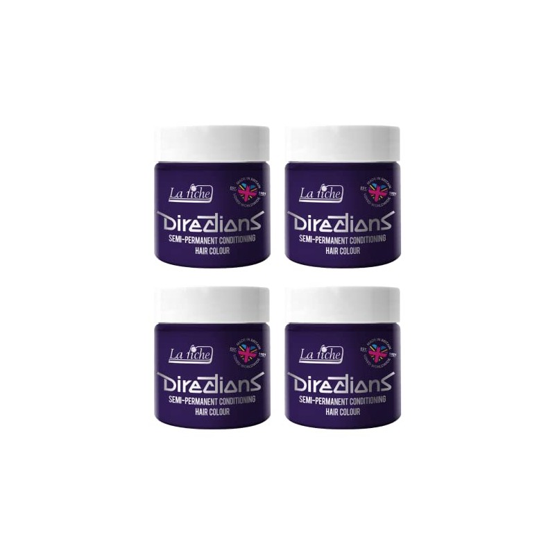 La Riche Directions Semi Permanent Hair Colour, Pack of 4
